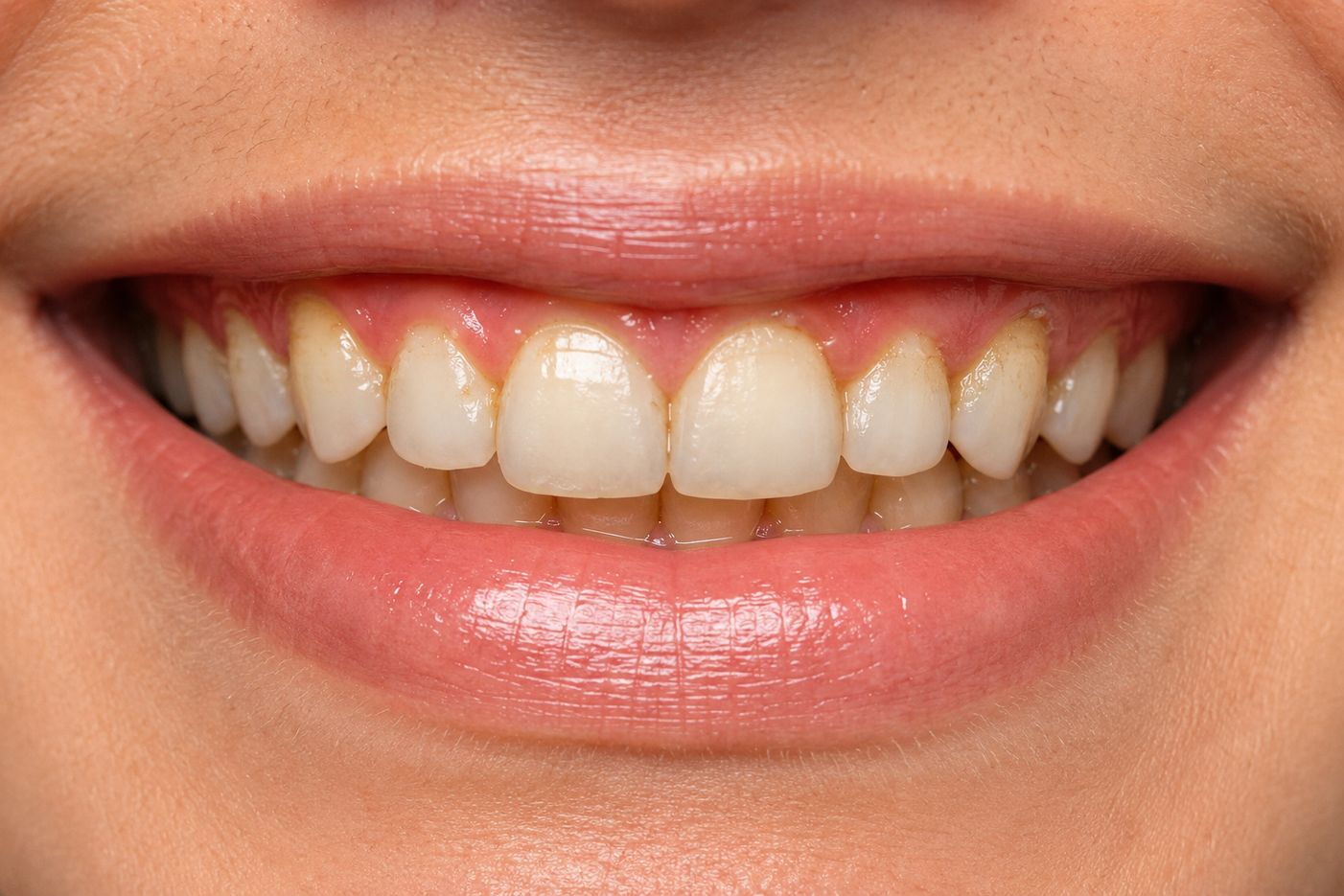 Antes da limpeza dental